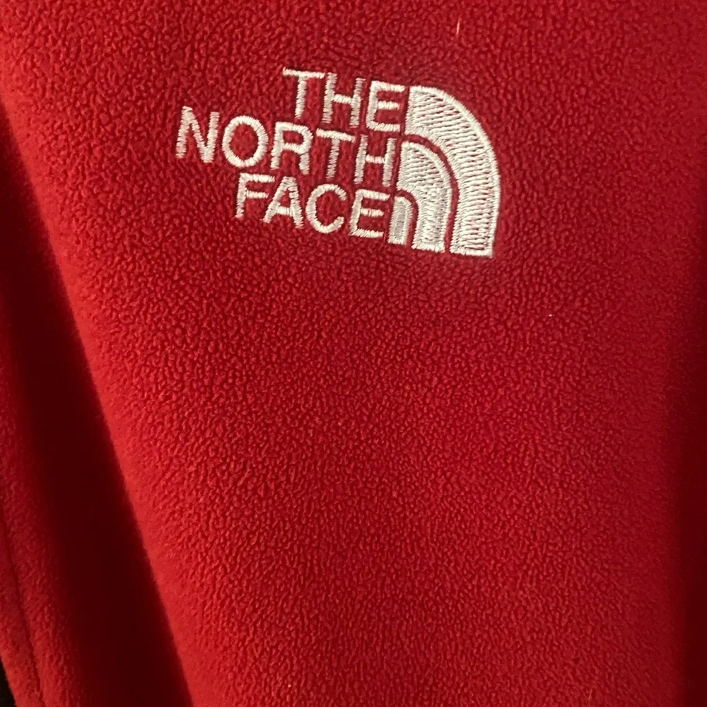 The North Face Vibrant Red Fleece Soft Shell‎ jacket men’s size large